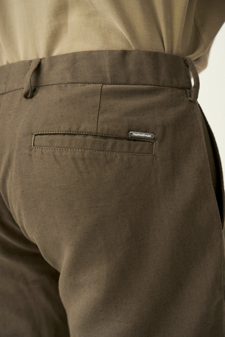 Porto Brown Linen Pants