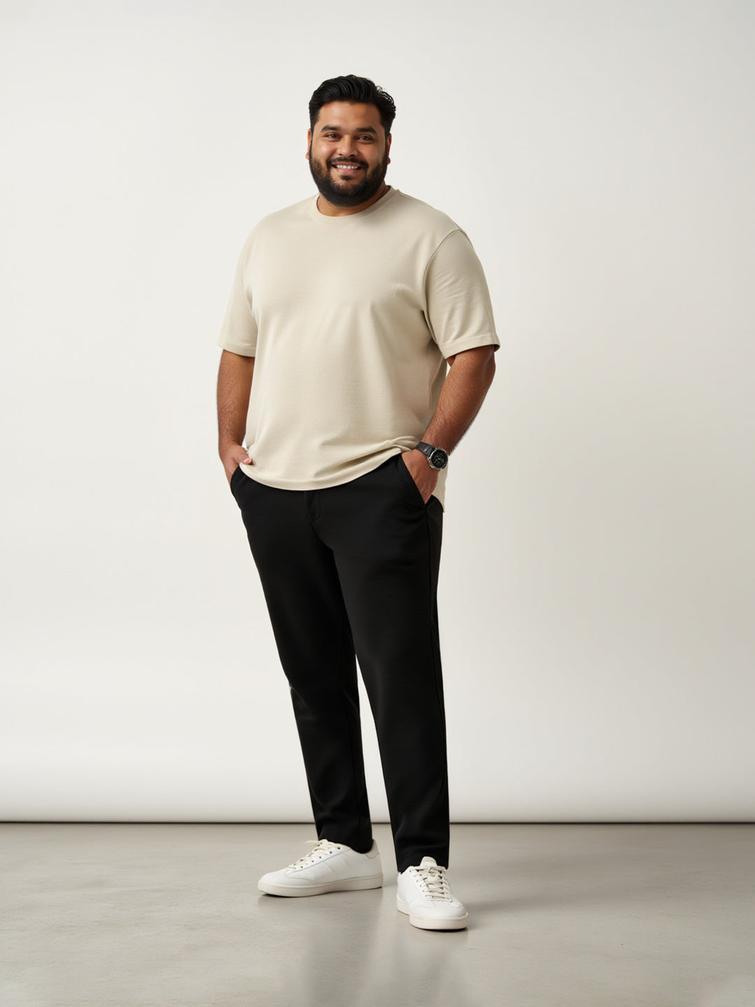 Bangalore Black Plus Size Power-Stretch Pants