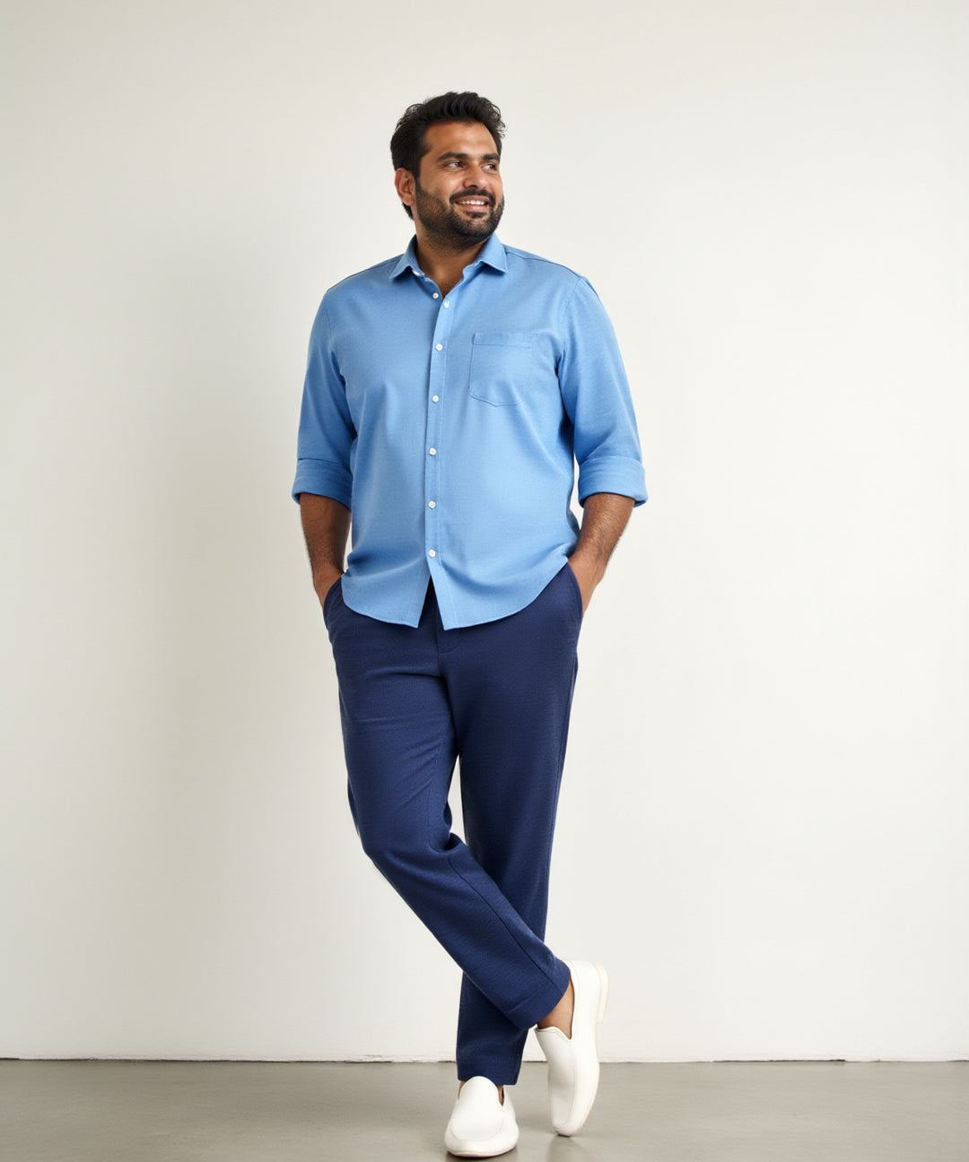 Insignia Blue Plus Size Power-Stretch Pants