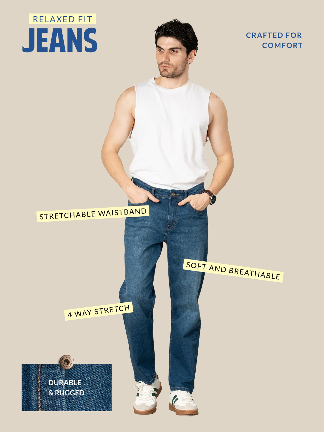 Breaker Blue Relaxed Fit Jeans