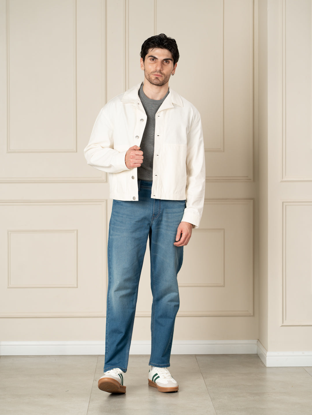 Walking Blue Tinted Relaxed Fit Jeans