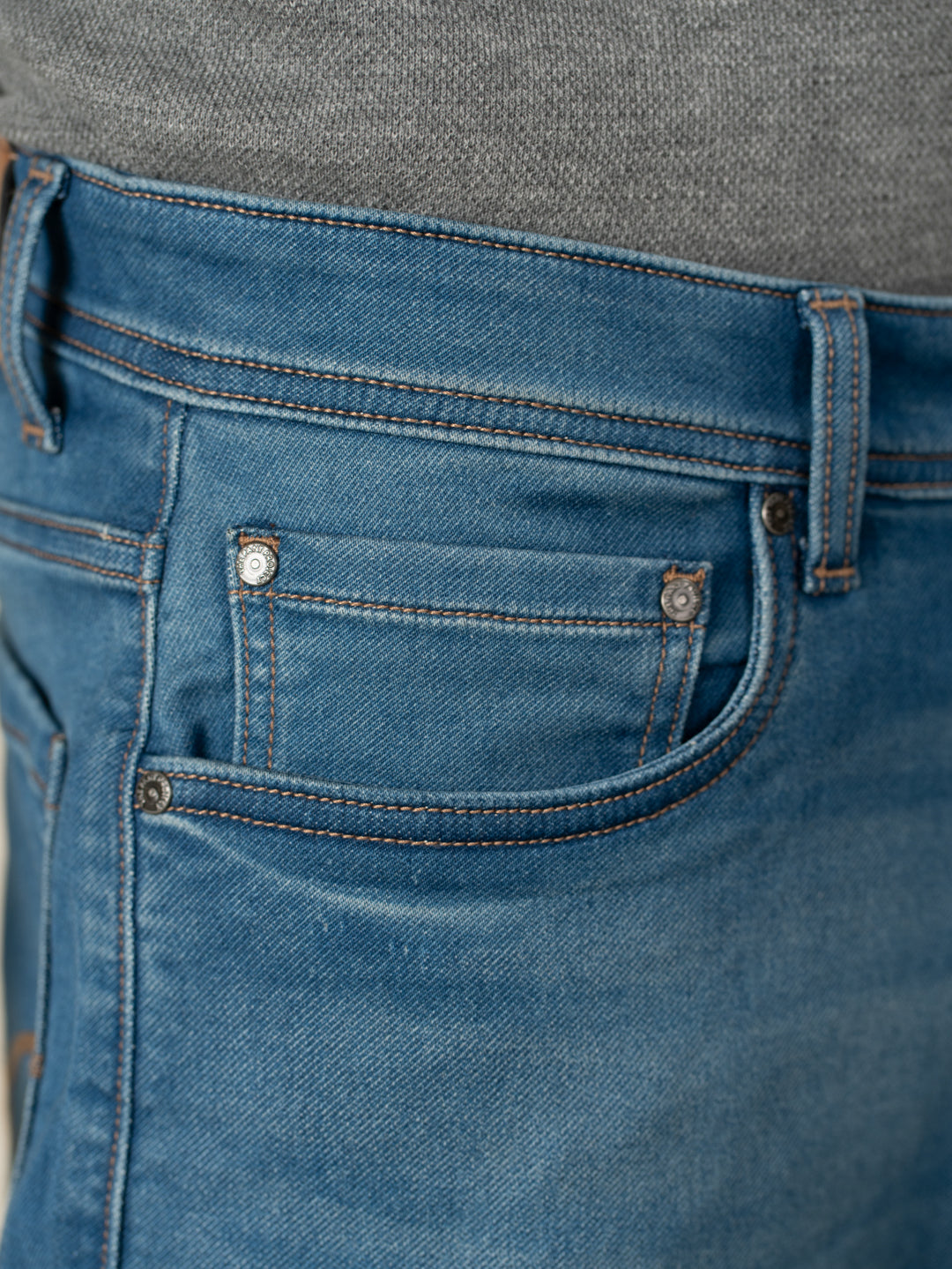 Walking Blue Tinted Relaxed Fit Jeans