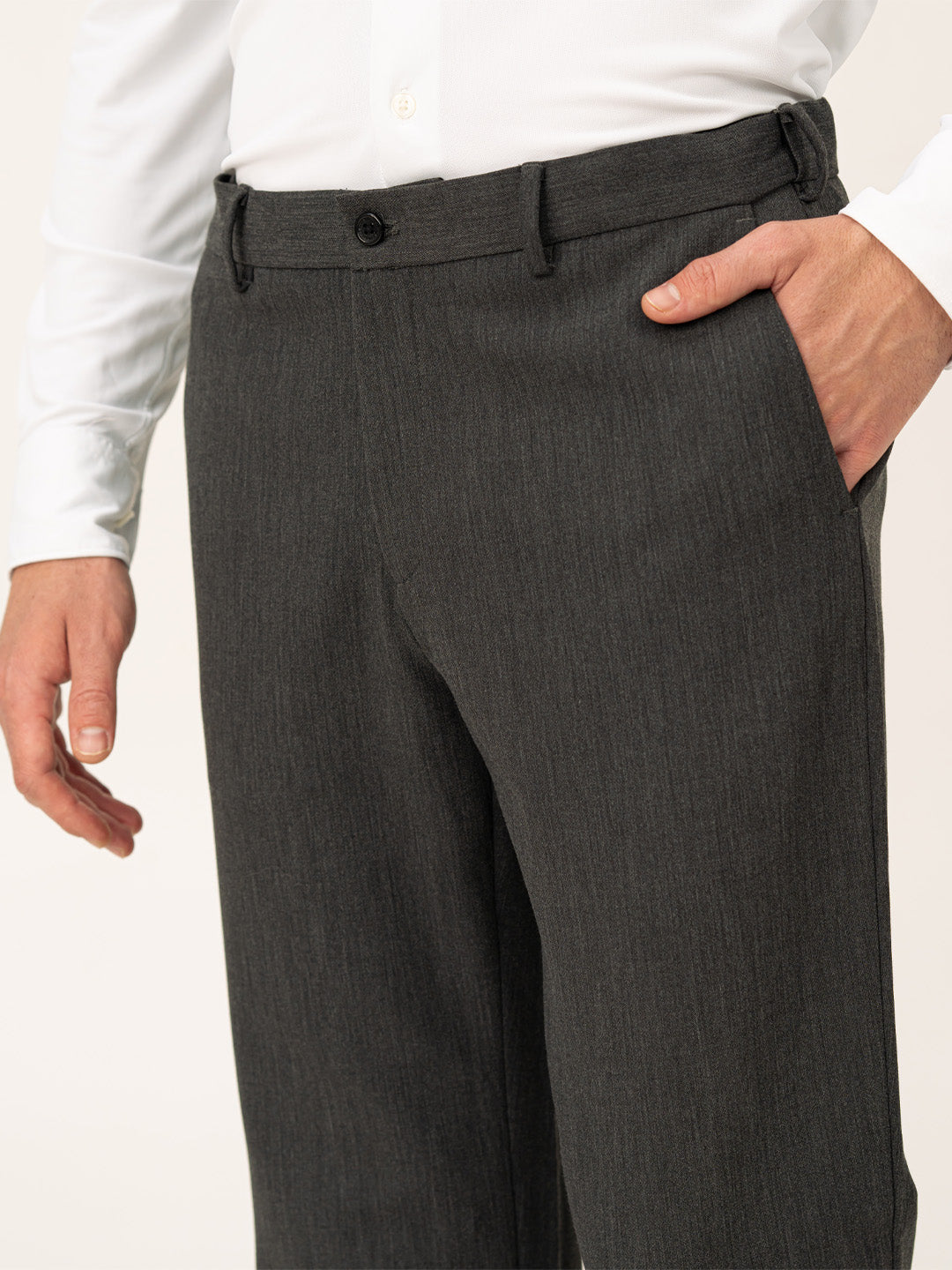 Decision Grey Pro.Stretch Formal Trousers