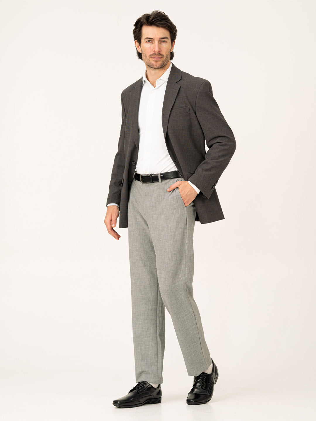 Director Grey Pro.Stretch Formal Trousers