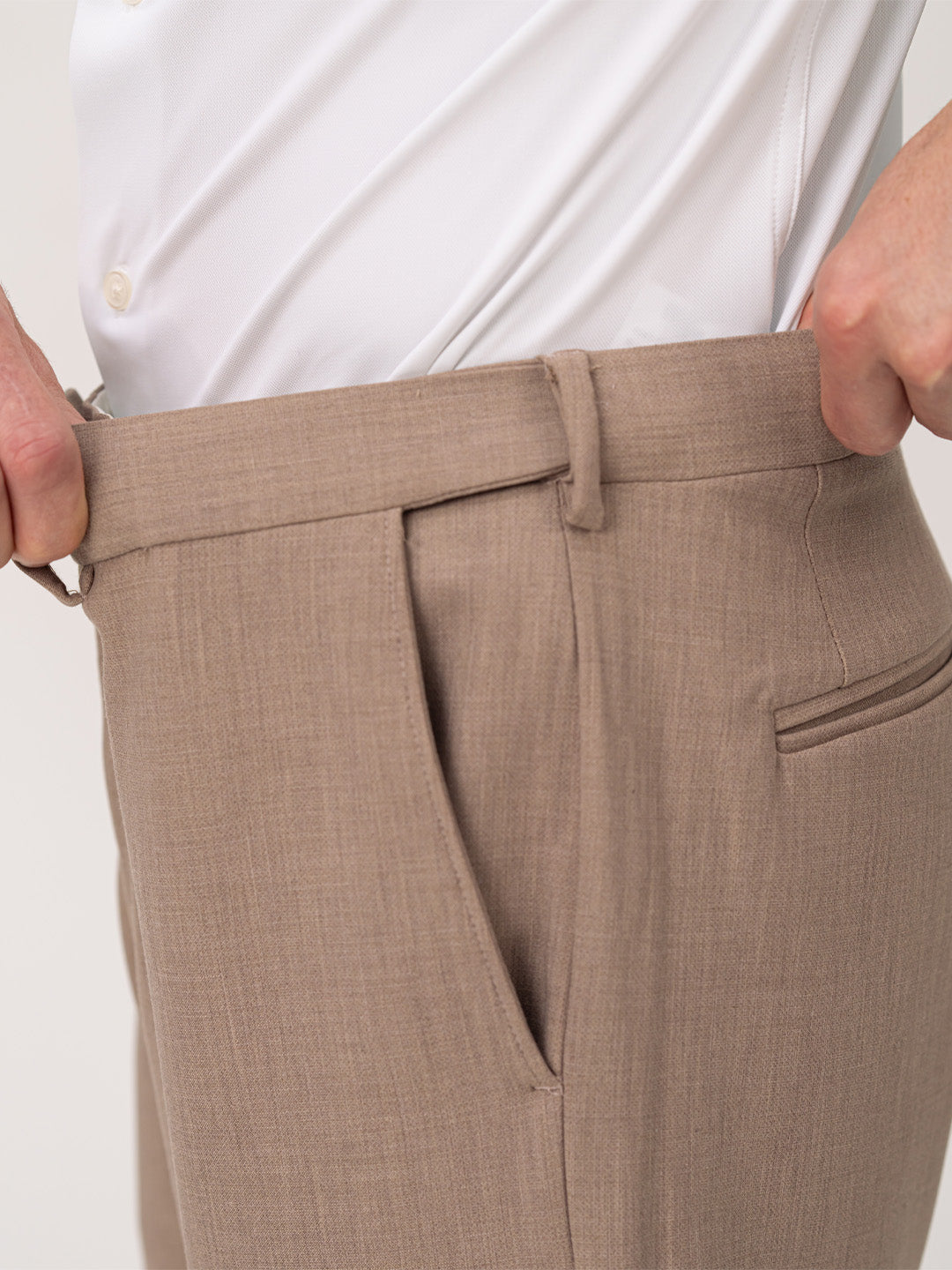 Advisor Brown Pro.Stretch Formal Trousers