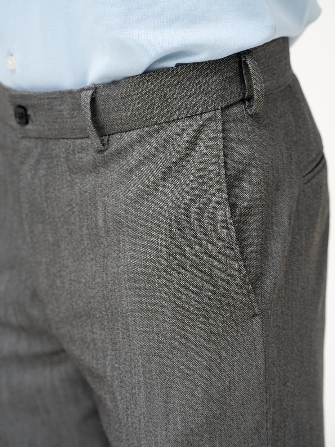 Tarmac Black & White Textured Water Repellent Relaxed Fit Stretch Formal Pants