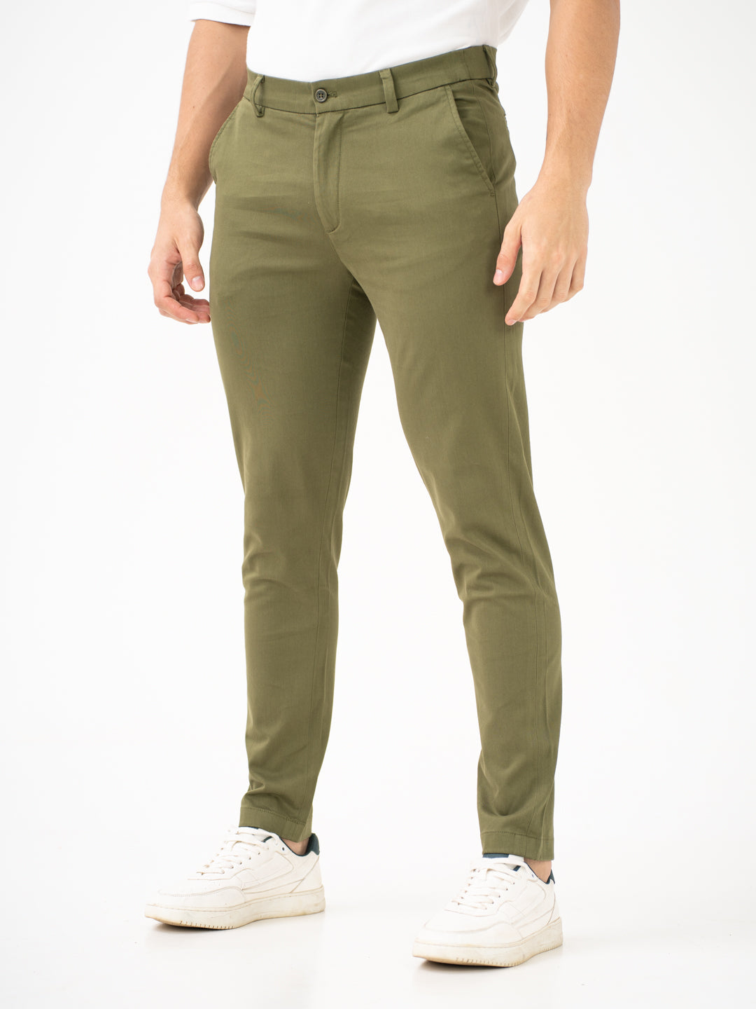 Field Green Slim Fit Stretch Chinos