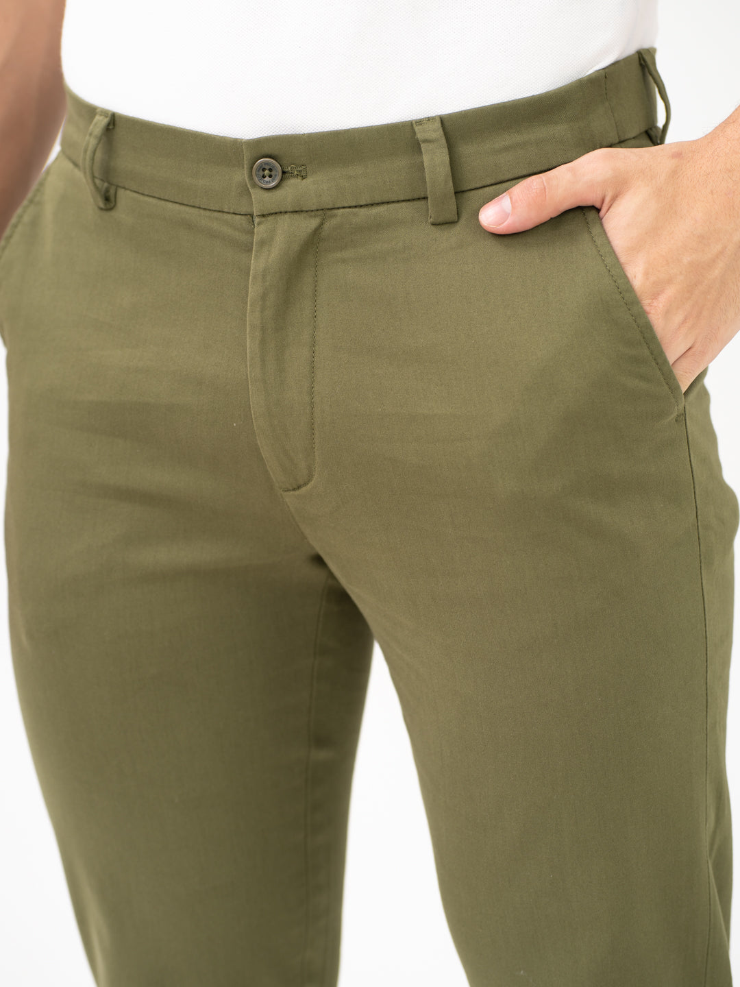 Field Green Slim Fit Stretch Chinos