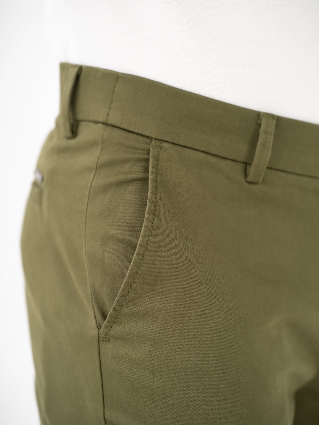 Field Green Slim Fit Stretch Chinos