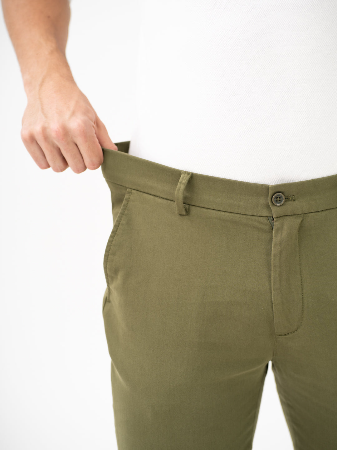 Field Green Slim Fit Stretch Chinos