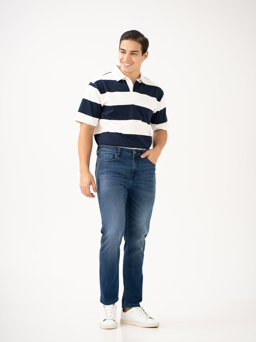 Faded Blue Slim Fit Jeans
