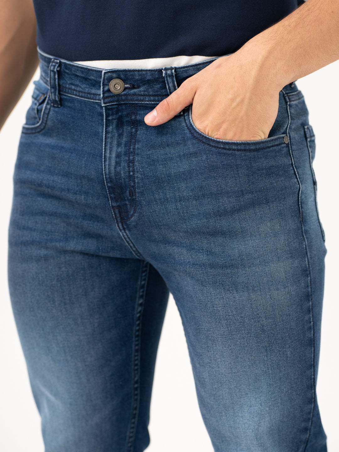 Faded Blue Slim Fit Jeans