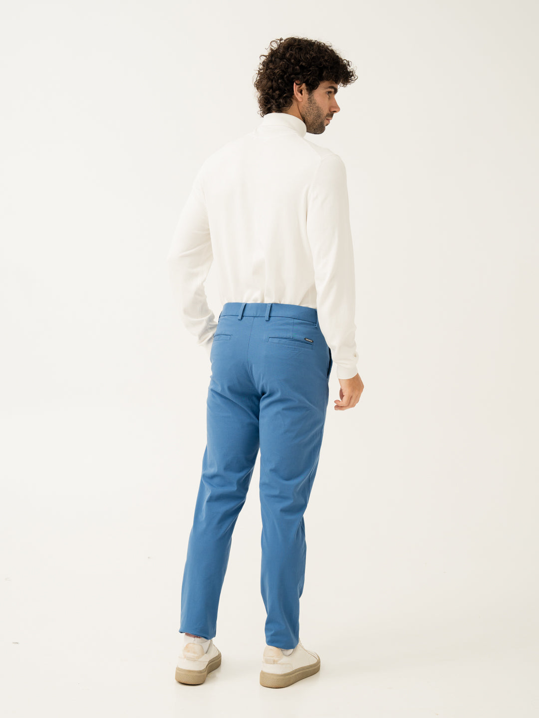 Track Blue Slim Fit Stretch Chinos