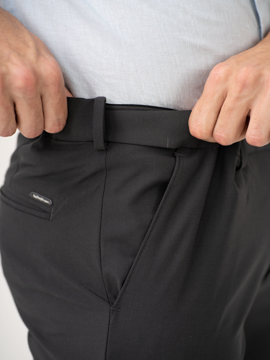 Timeless Grey Slim Fit Stretch Formal Pants