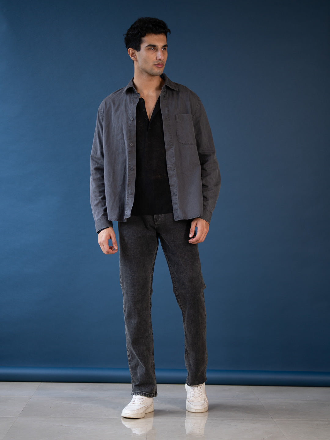 Cyclone Grey Cloud Wash Luxury Relaxed Fit Jeans
