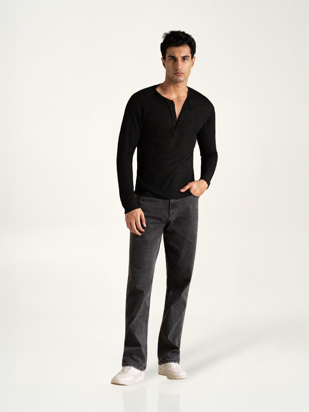 Cyclone Grey Cloud Wash Luxury Relaxed Fit Jeans