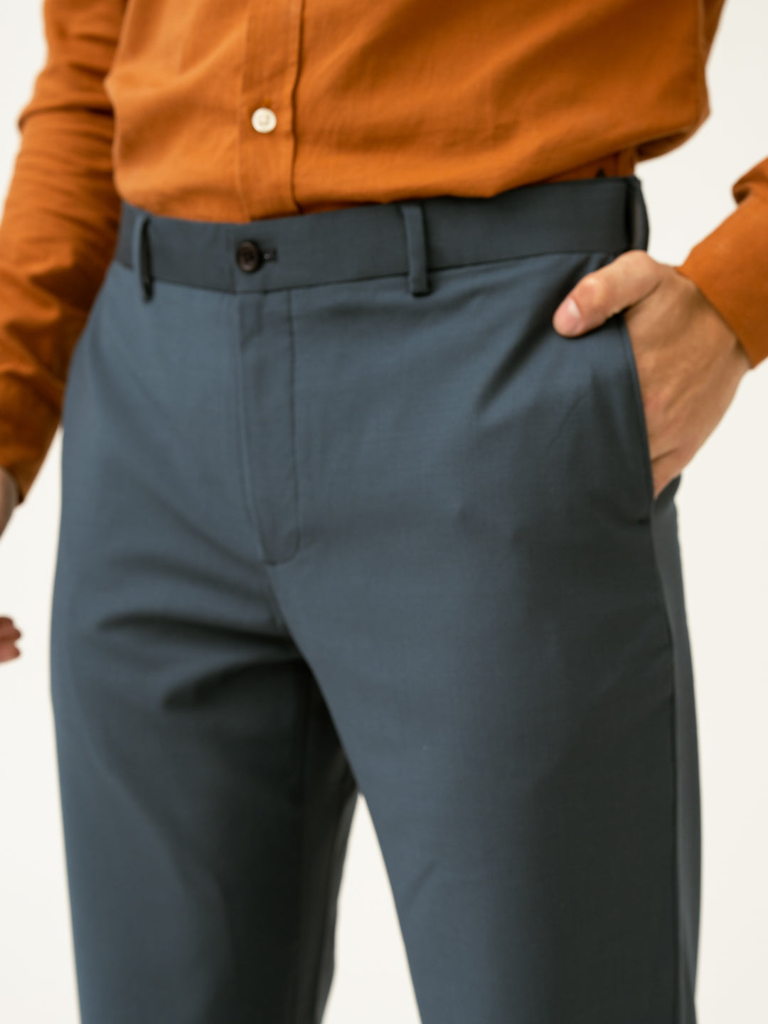 Bottle Green Merino Wool Pants