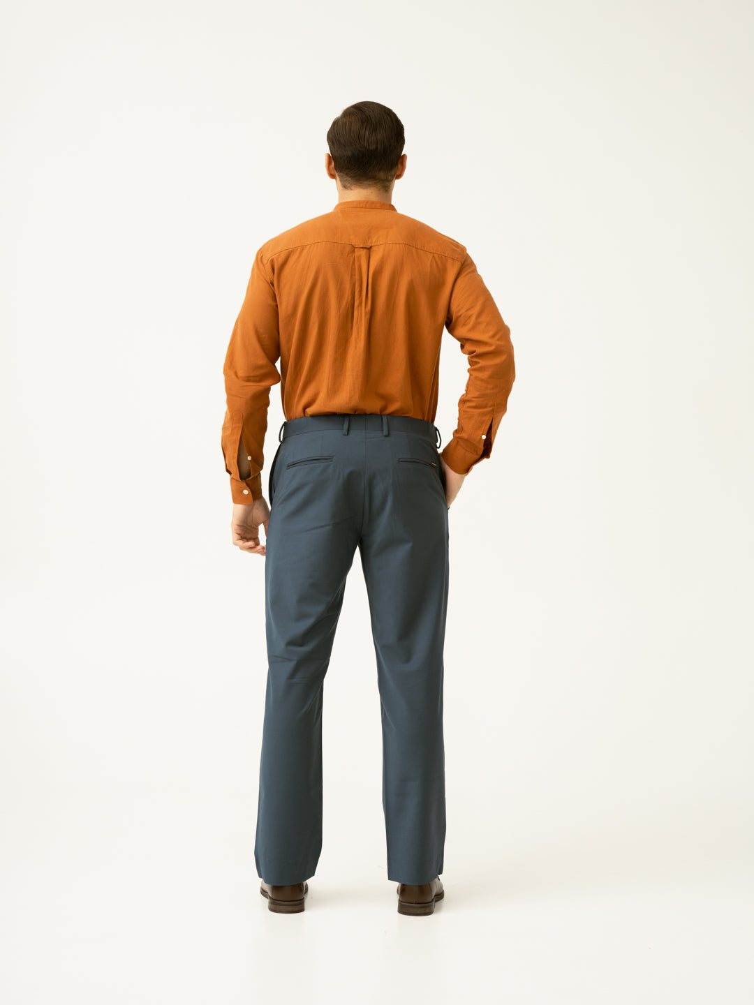 Bottle Green Merino Wool Pants