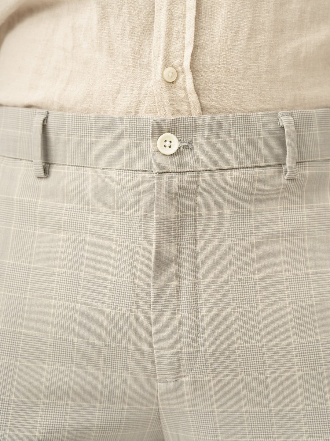 George Grey Checks Merino Wool Pants