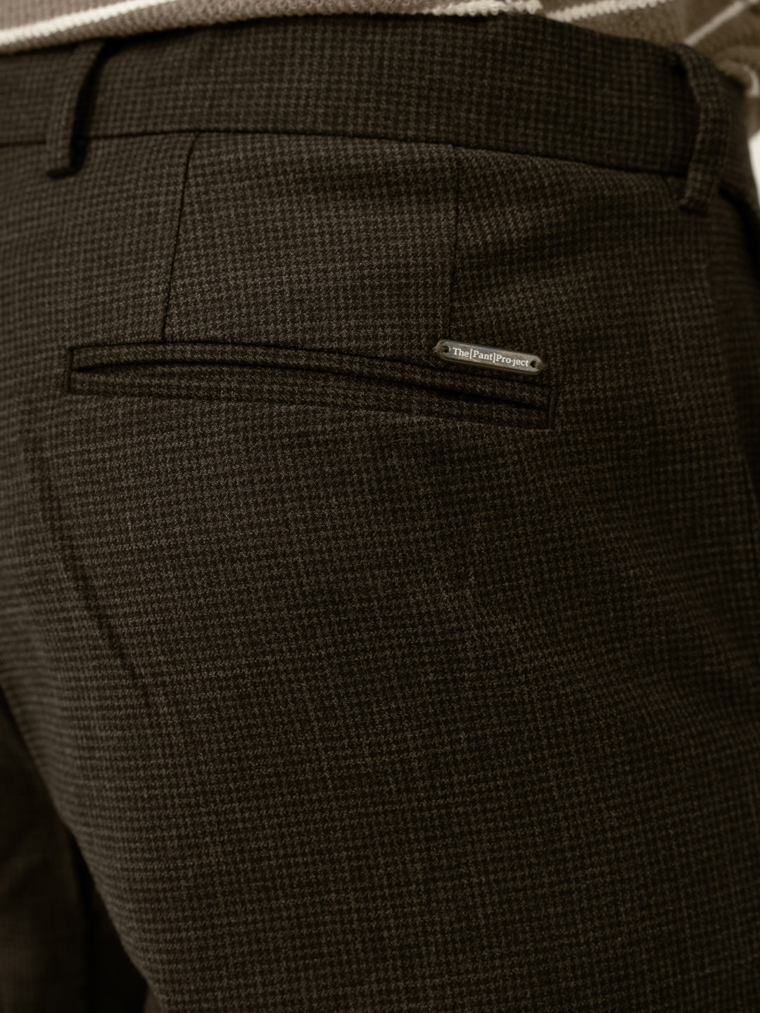 Lamp Black Houndstooth Merino Wool Pants