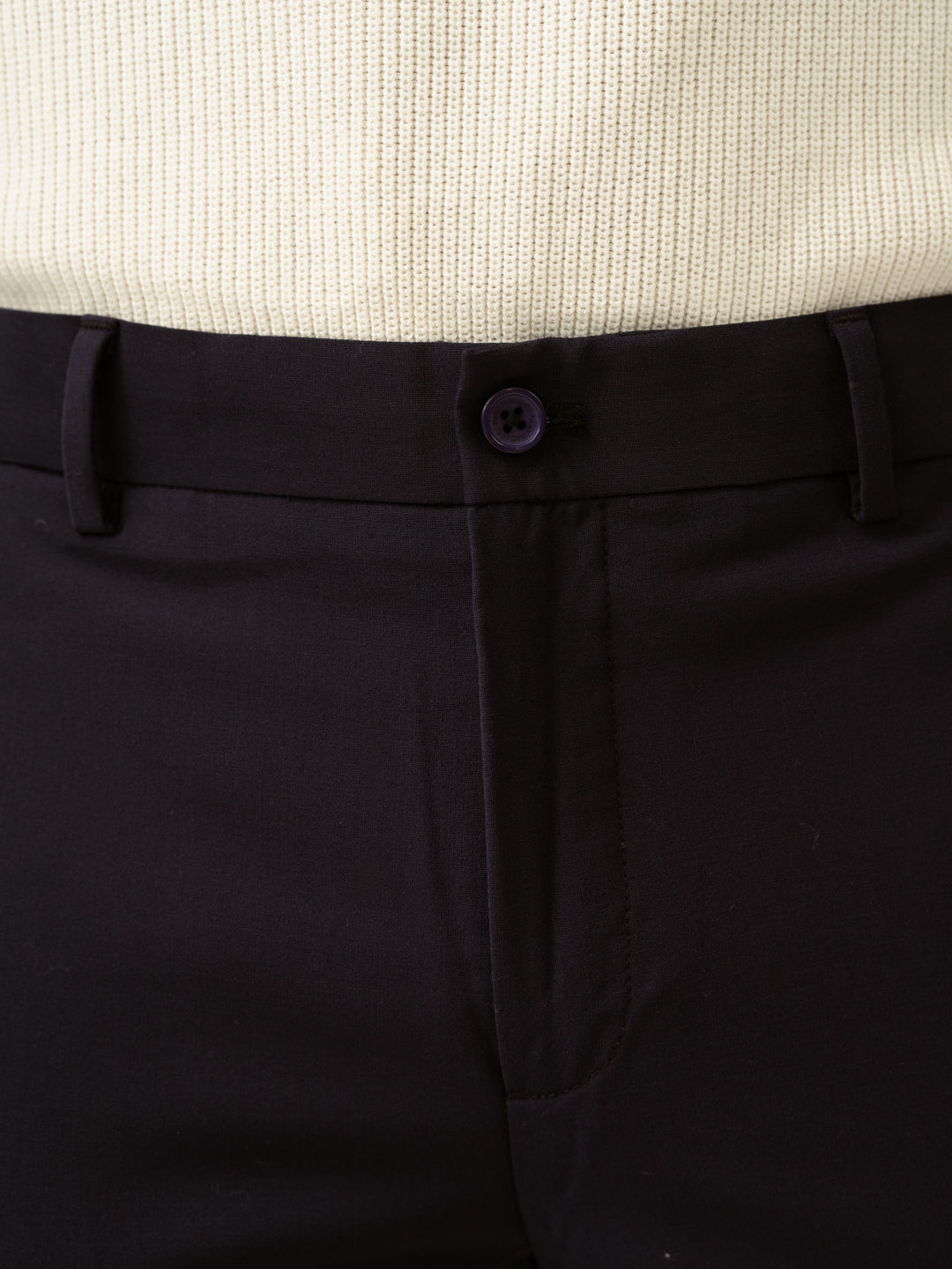 Venice Navy Luxury Merino Wool Pants