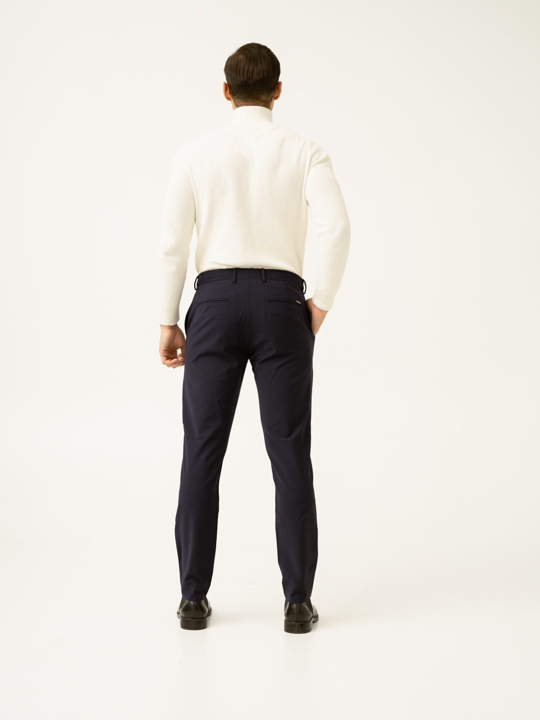 Venice Navy Luxury Merino Wool Pants