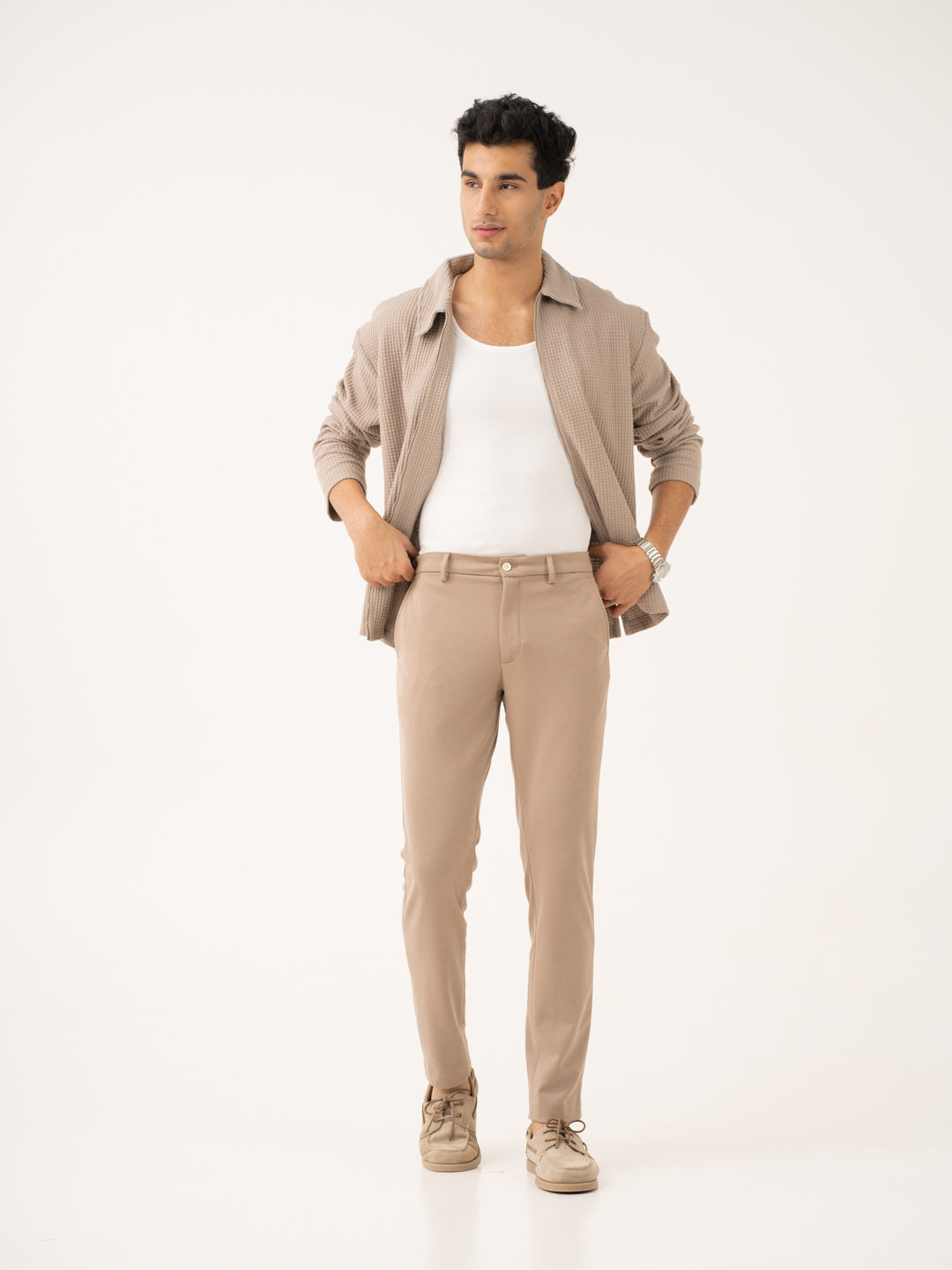 Analog Beige Twill Power-Stretch Pants