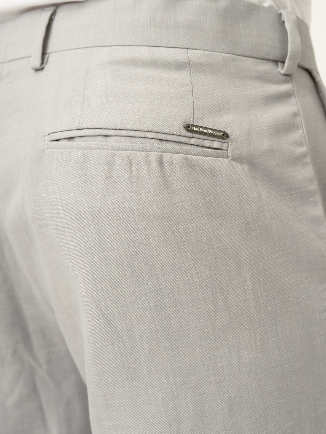 Palladium Grey Tropical Wool Linen Pants