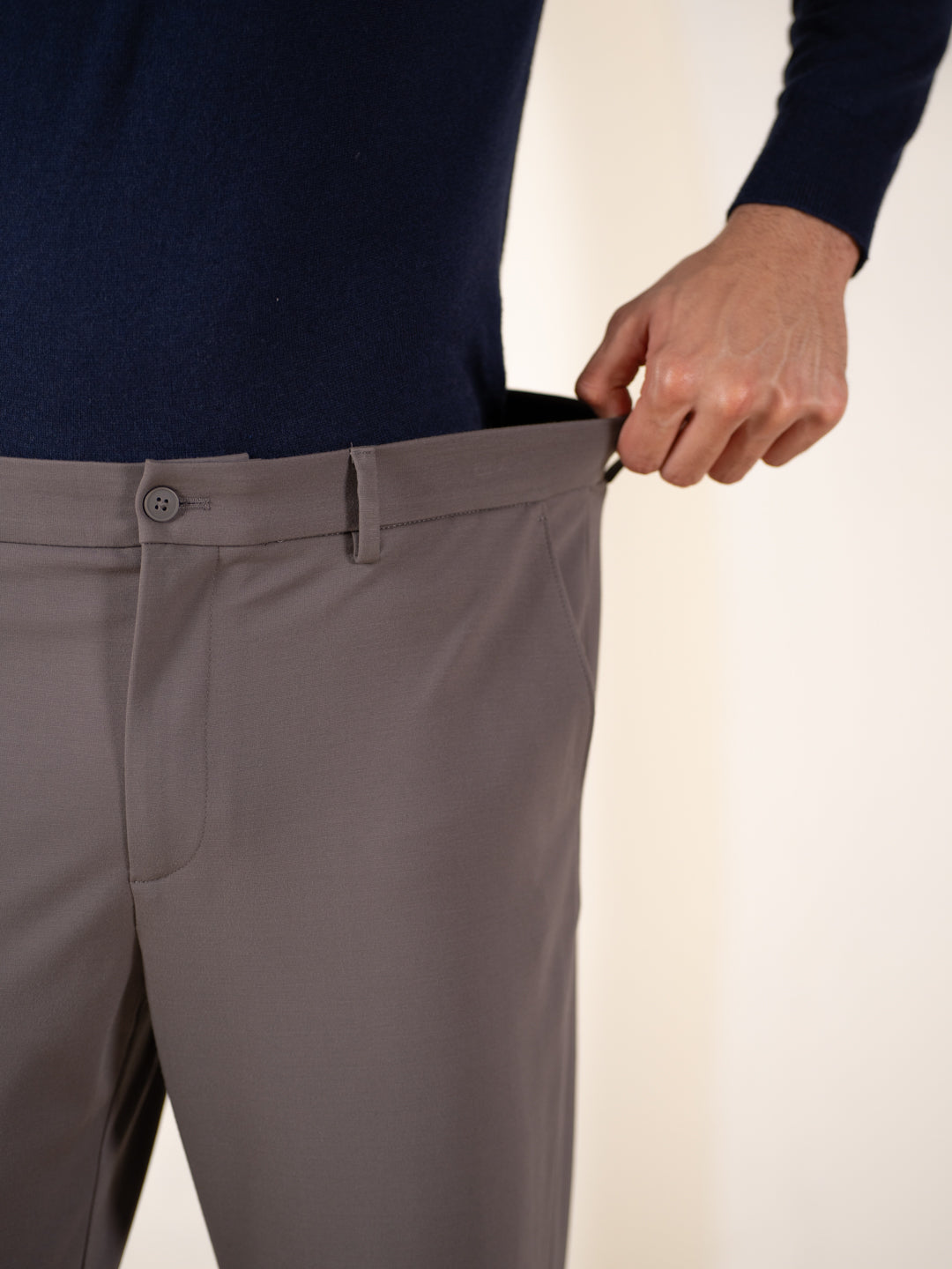 Malai Pants Dark Grey Soft-touch Slim Fit Power Stretch Pants