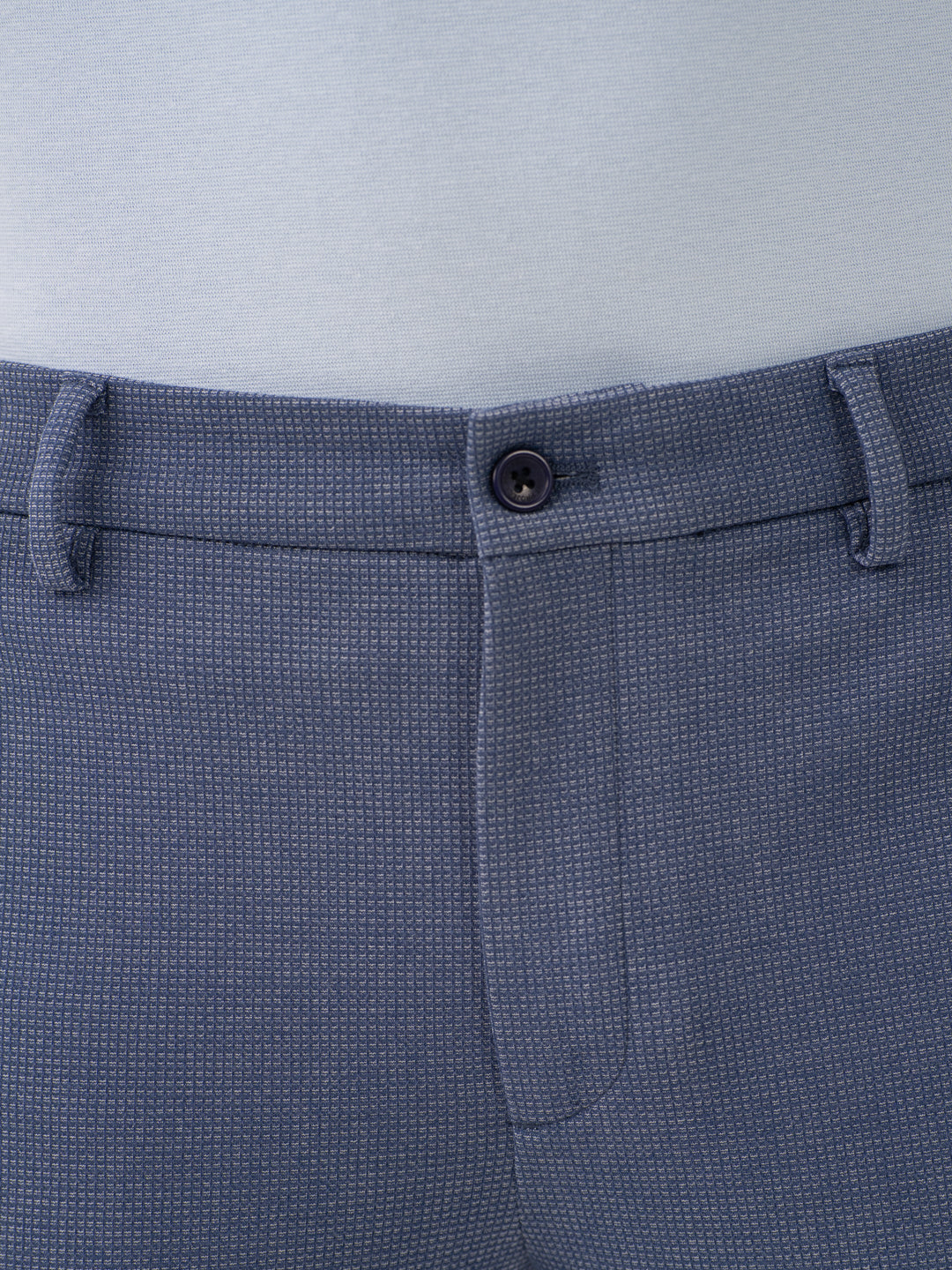 Echo Blue Waffle Textured Power-Stretch Pants