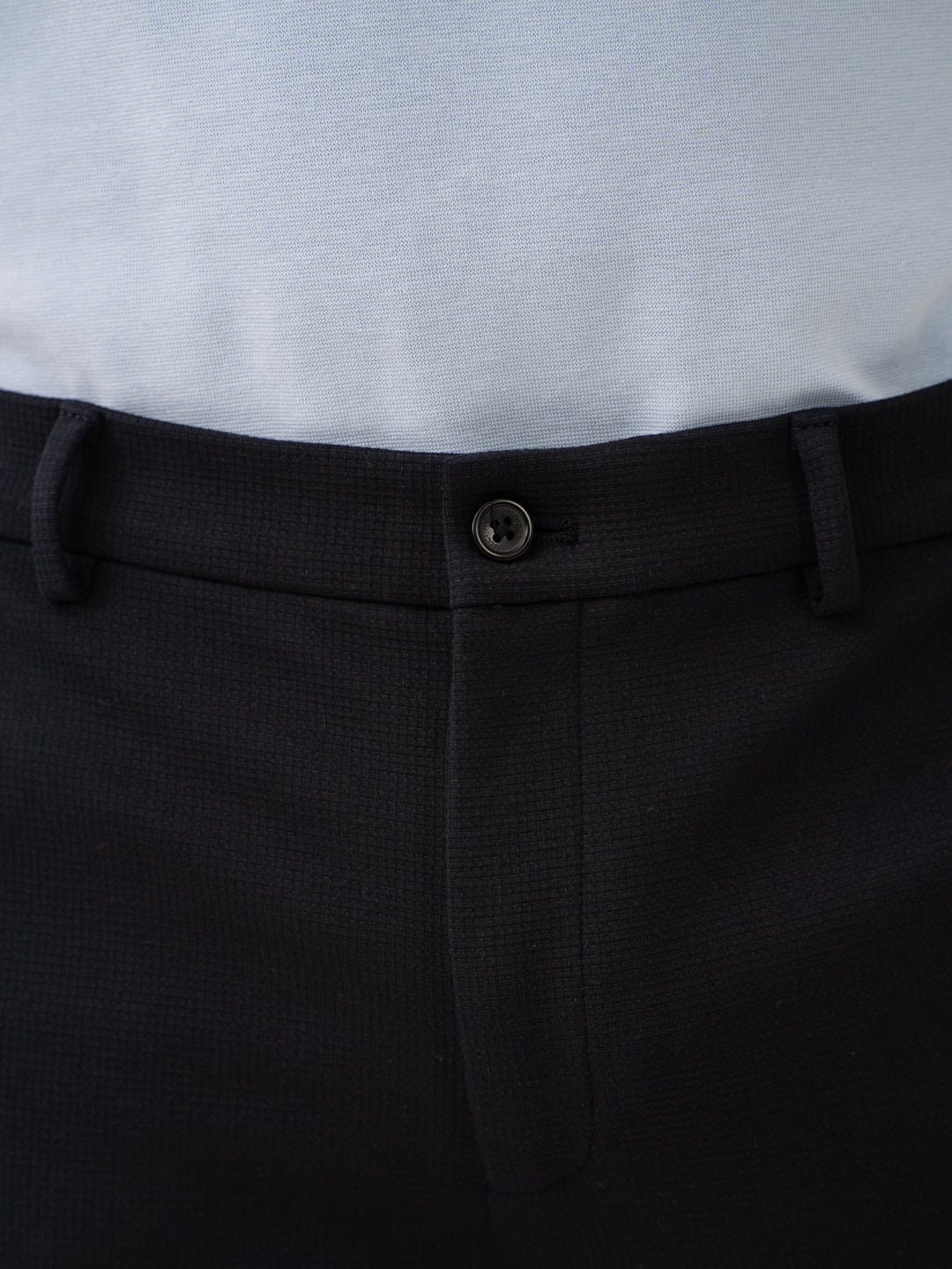 Terminal Navy Waffle Textured Power-Stretch Pants