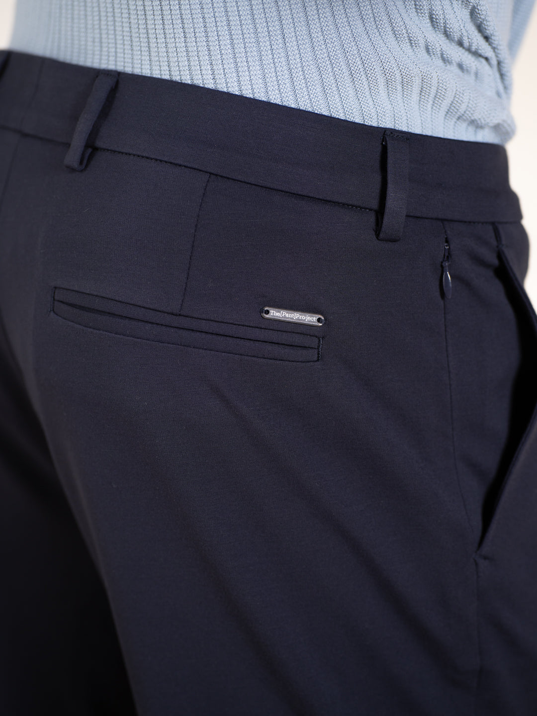 Malai Pants Navy Soft-touch Slim Fit Power Stretch Pants