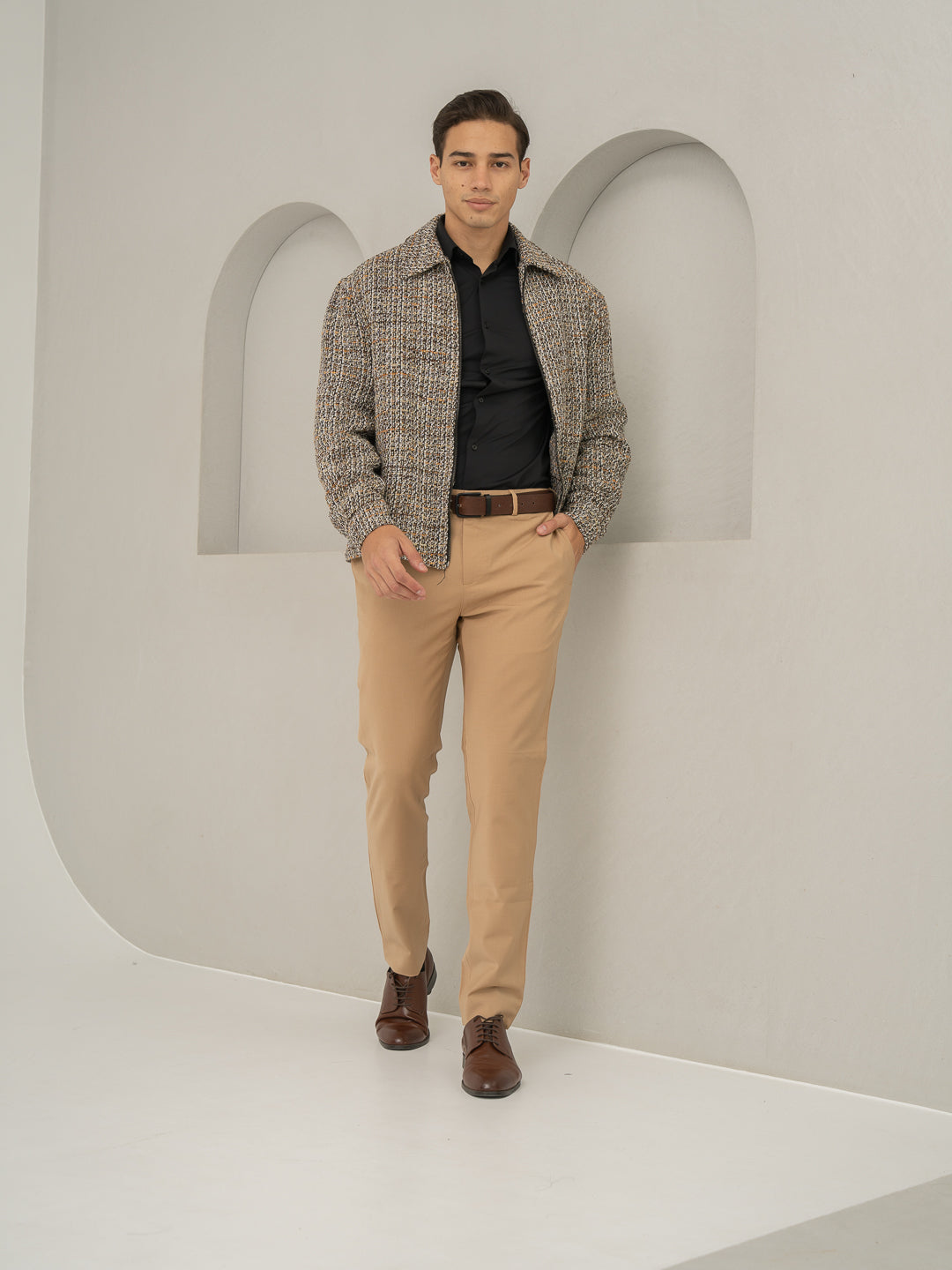 Baku Beige Luxury Merino Wool Pants