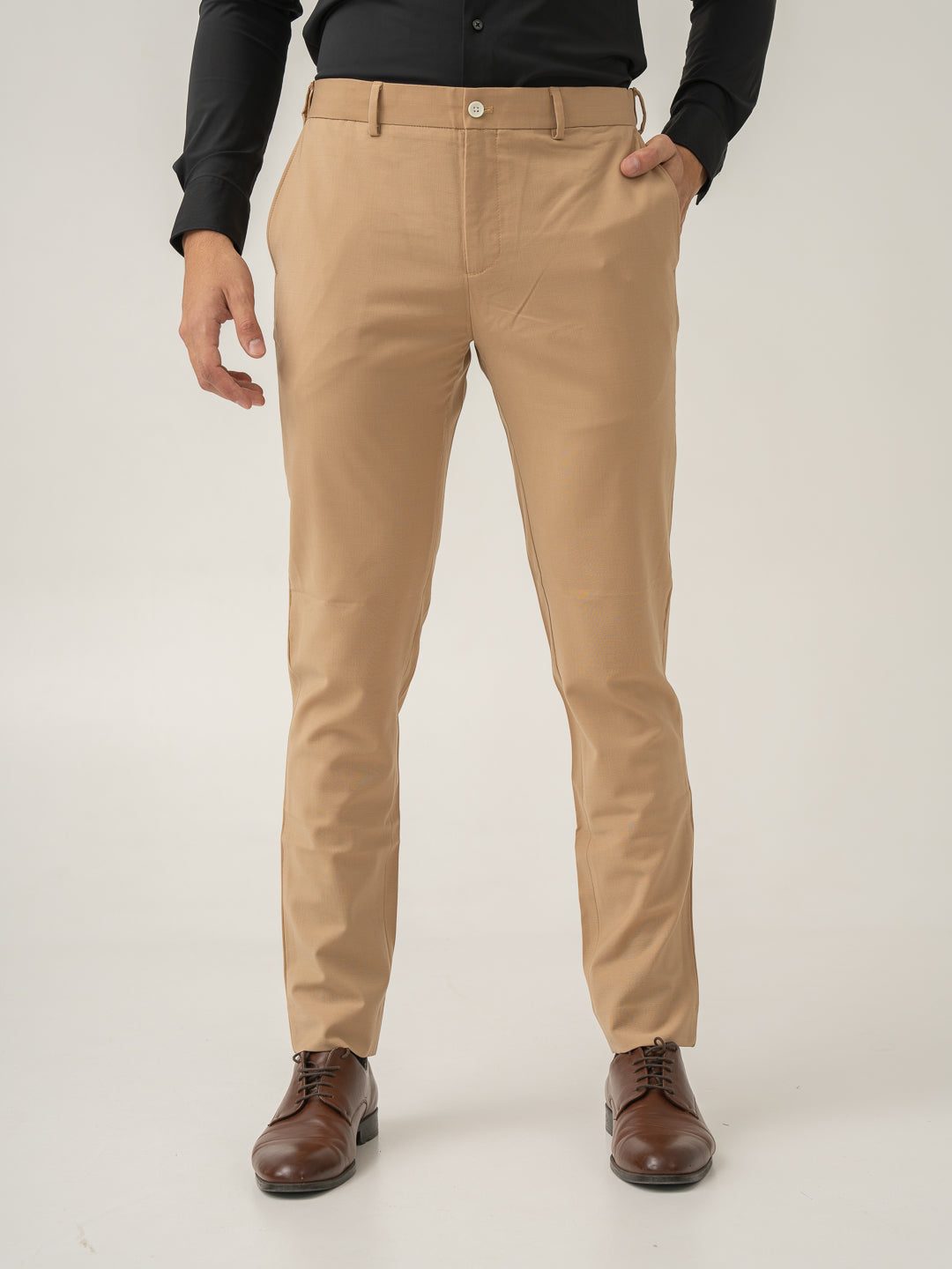 Baku Beige Luxury Merino Wool Pants