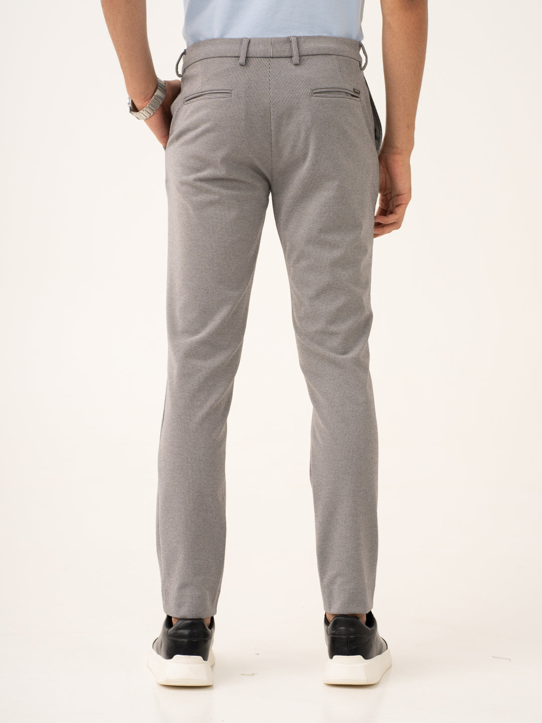 Orbit Black Houndstooth Power-Stretch Pants