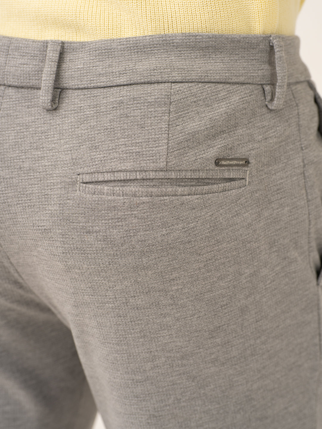 Quantum Grey Waffle Textured Power-Stretch Pants