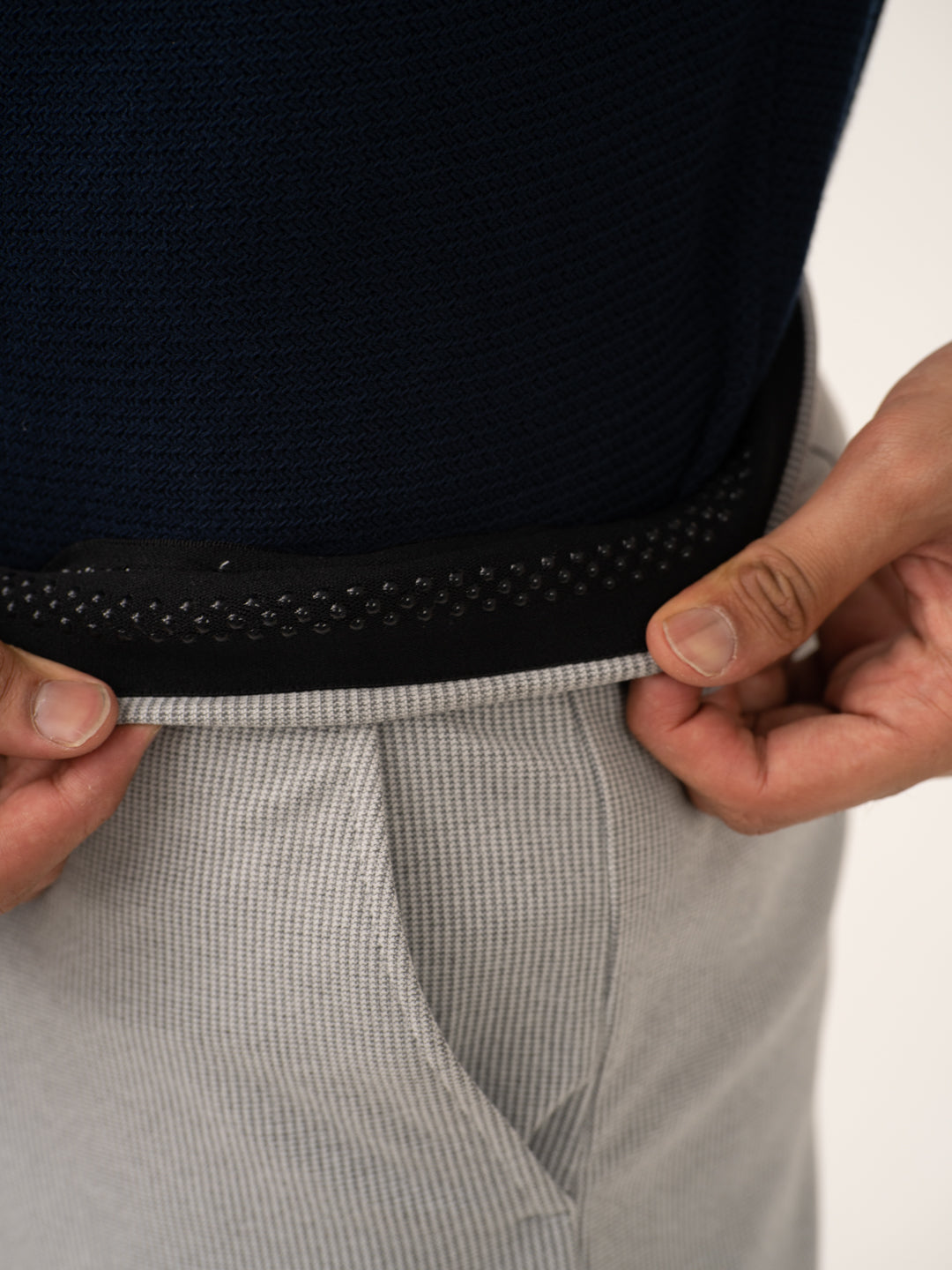 Satellite Grey Houndstooth Power-Stretch Pants