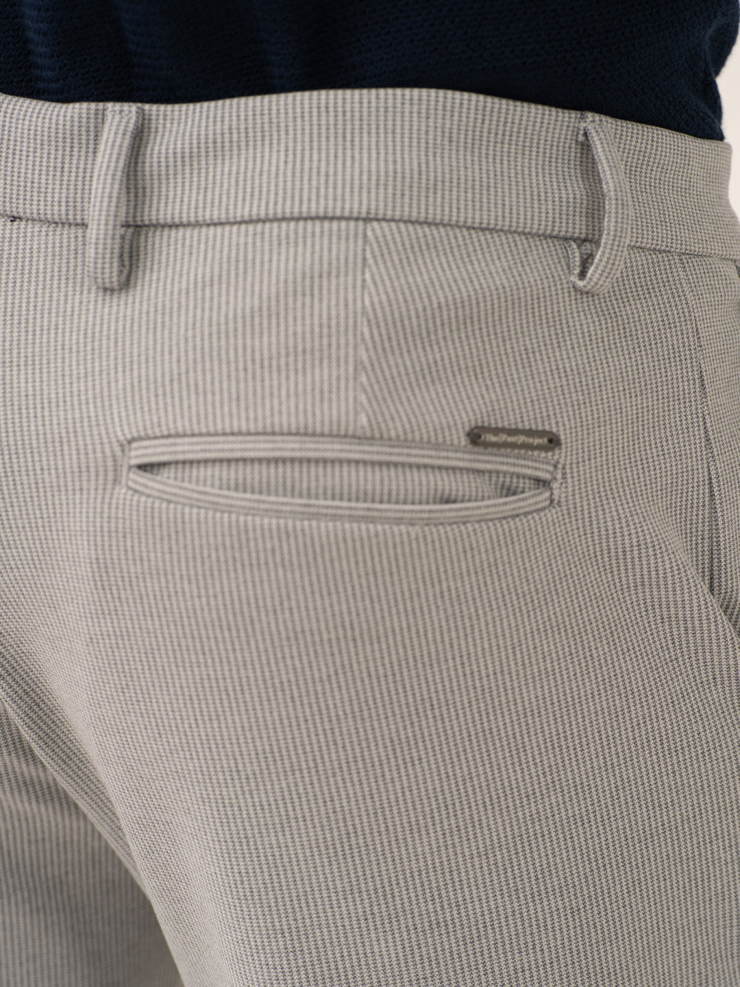 Satellite Grey Houndstooth Power-Stretch Pants