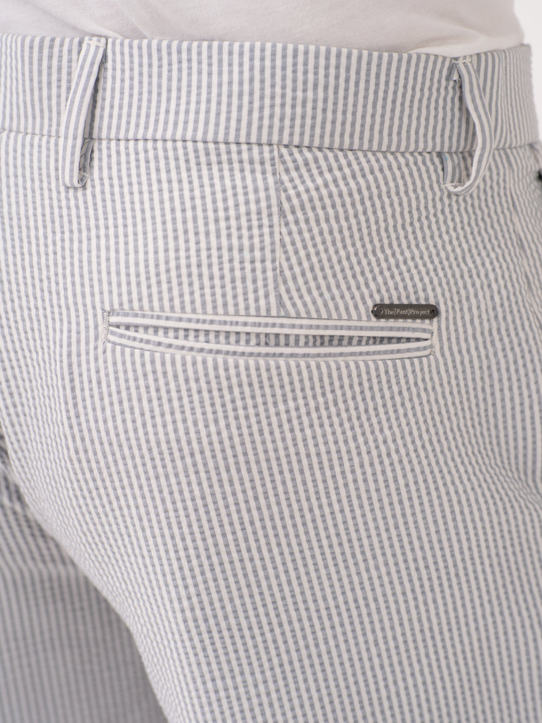 Luna Grey Stripes Seersucker Pants