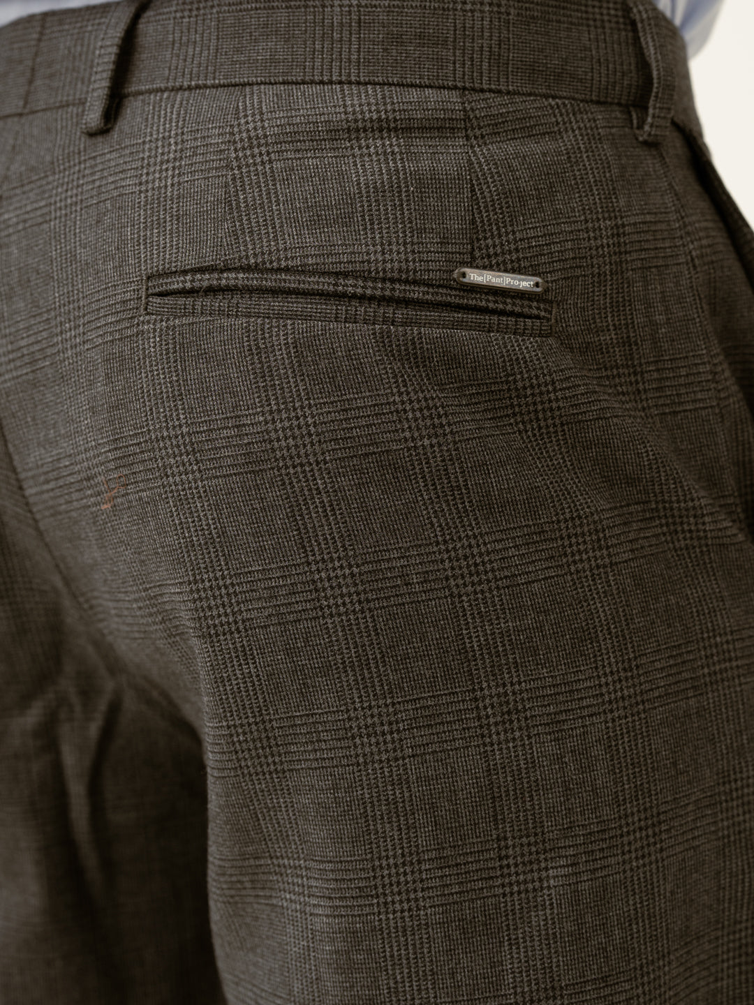 Nostalgia Grey Checks Merino Wool Pants