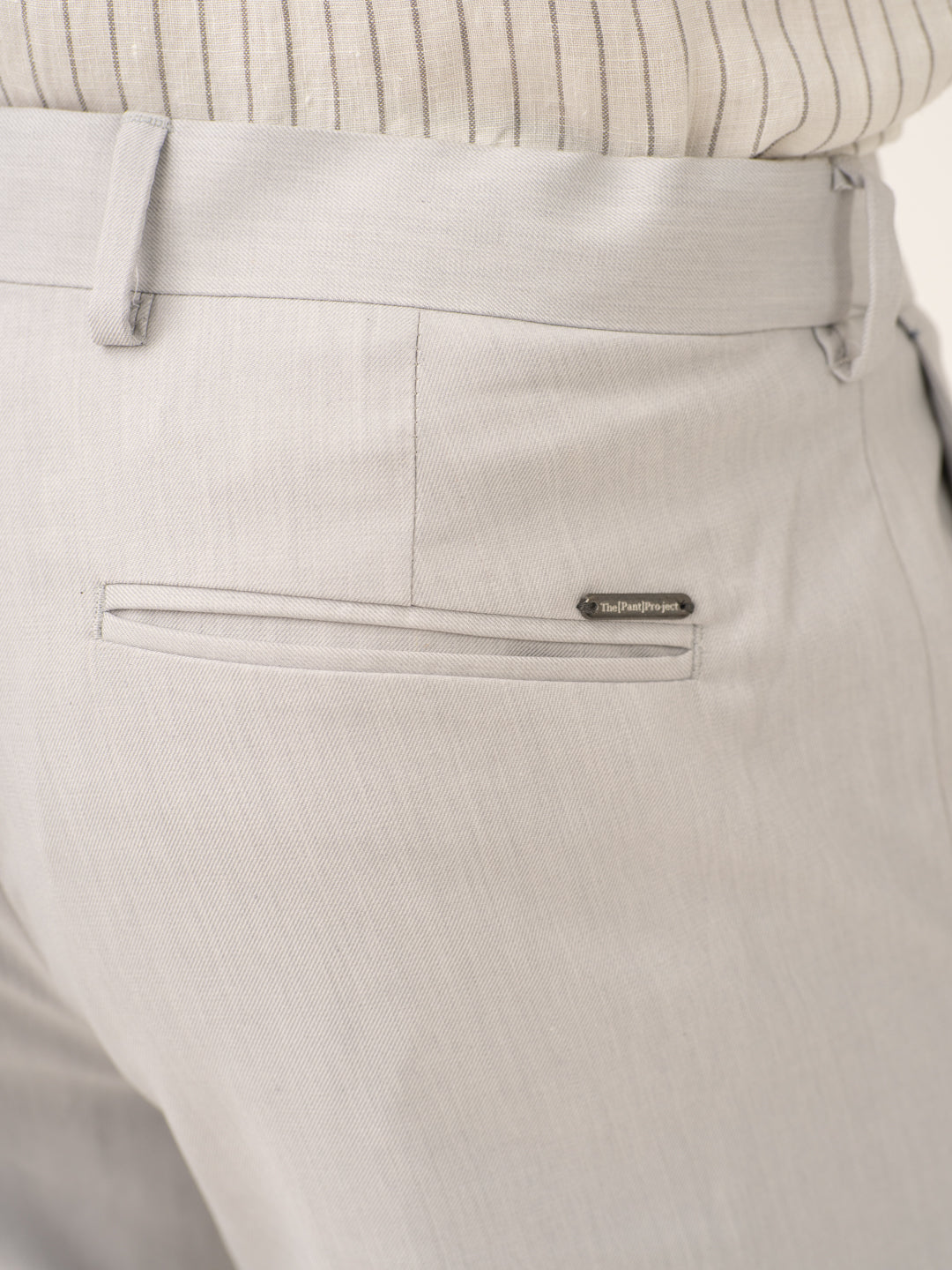 Orion Grey Twill Stretch Formal Pants