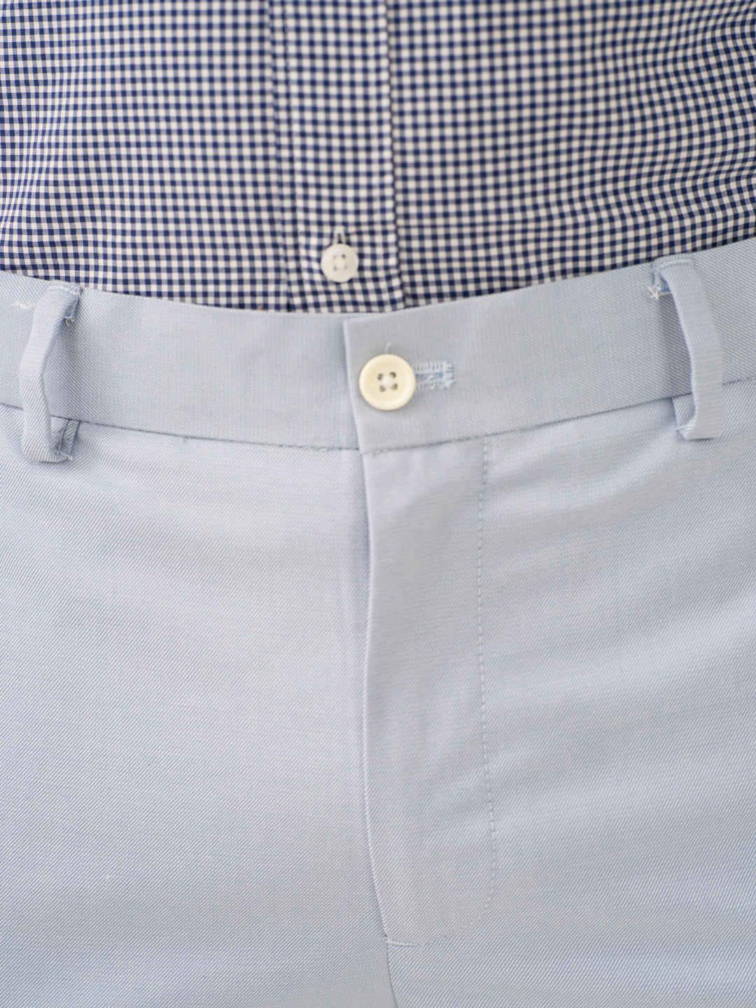 Theo Blue Twill Stretch Formal Pants
