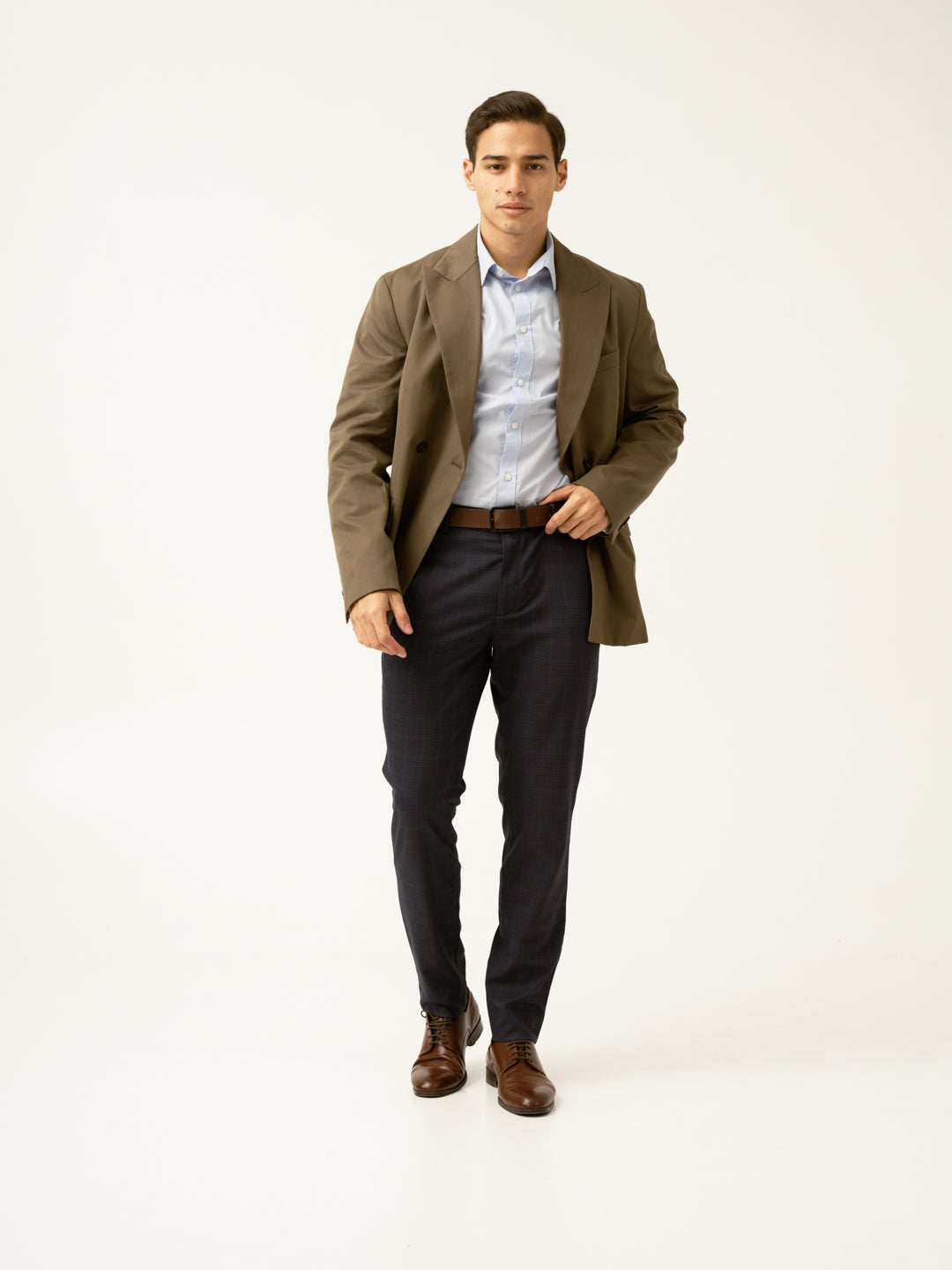Nocturnal Navy Checks Formal Pants