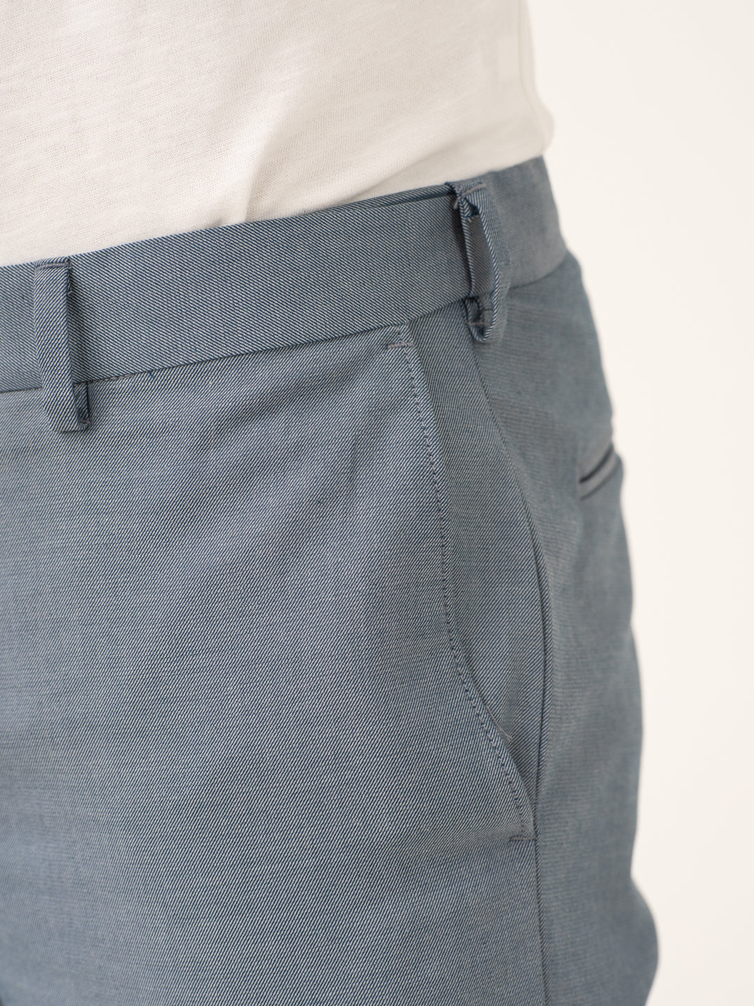 Vail Blue Twill Stretch Formal Pants
