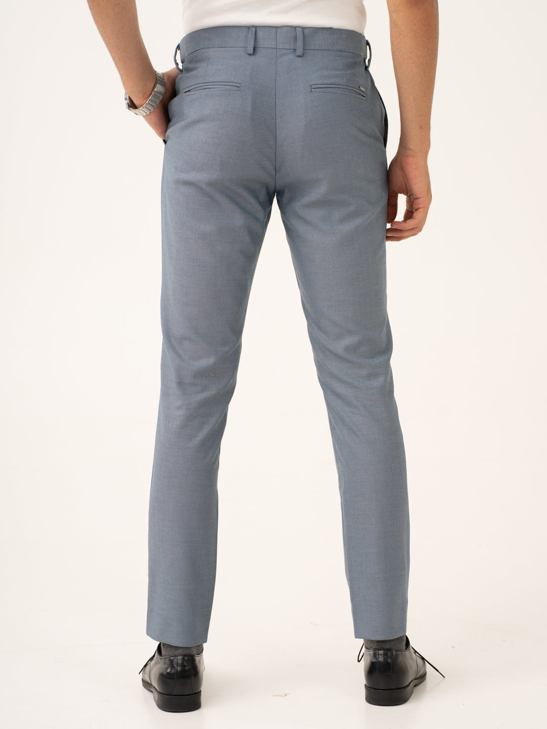 Vail Blue Twill Stretch Formal Pants