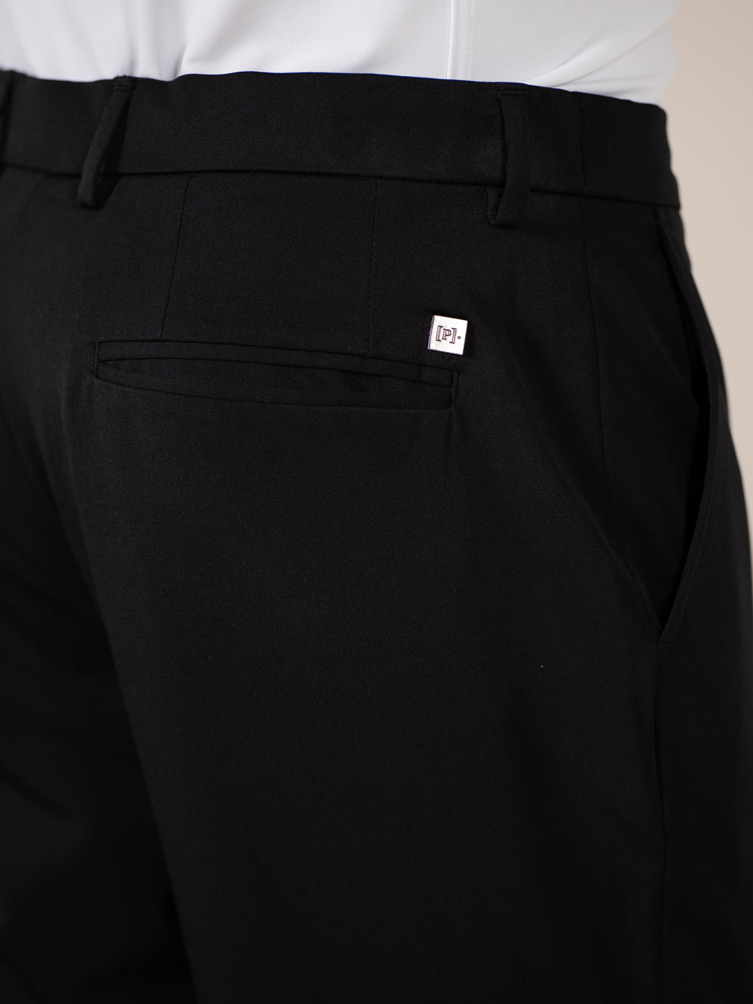 Weekday Black 925 Relaxed Fit Smart Formal Trousers