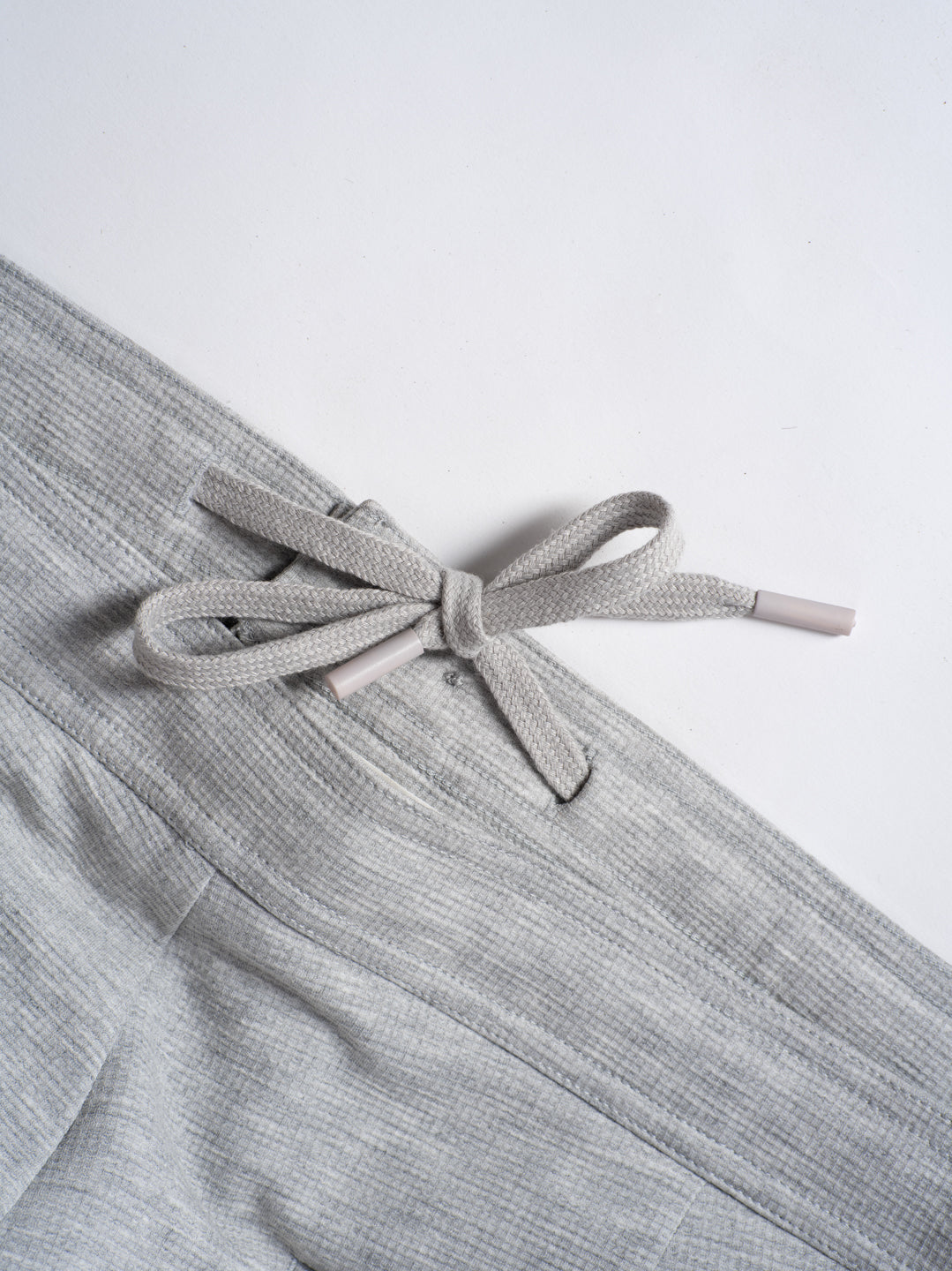 Aurest Grey Relaxed Fit Power Stretch Korean Pintuck Pants