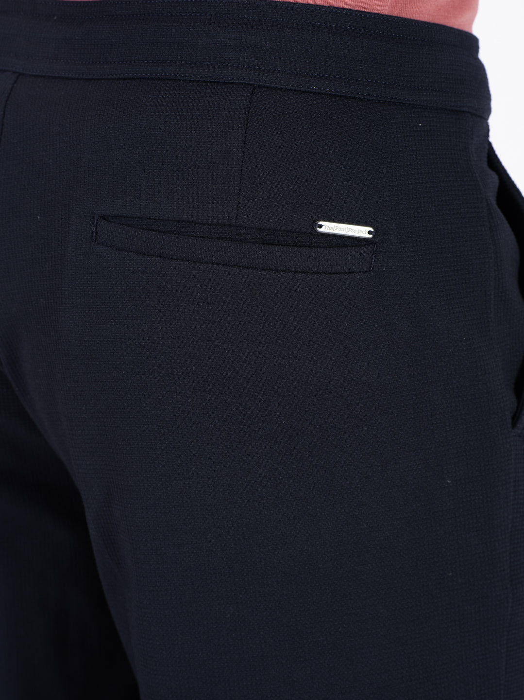 Brooke Navy Relaxed Fit Power Stretch Korean Pintuck Pants