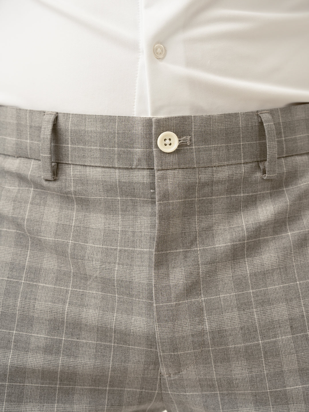 Siberian Grey Checks Formal Pants