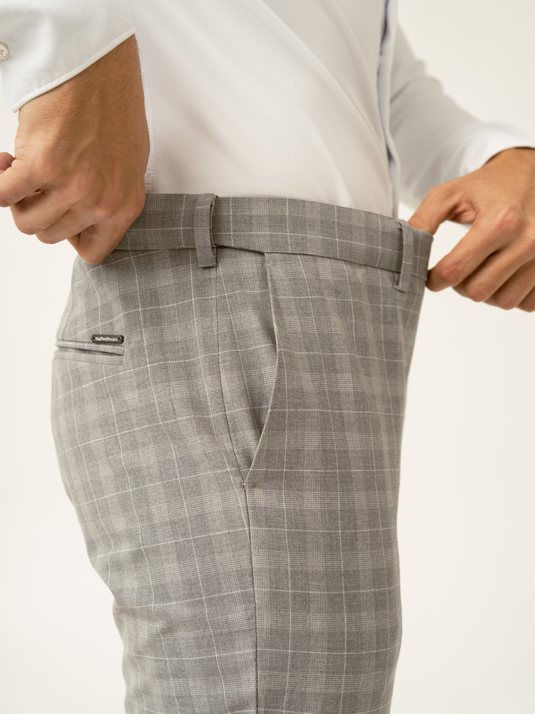 Siberian Grey Checks Formal Pants